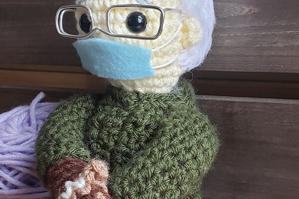Bernie Sanders Crochet Doll
