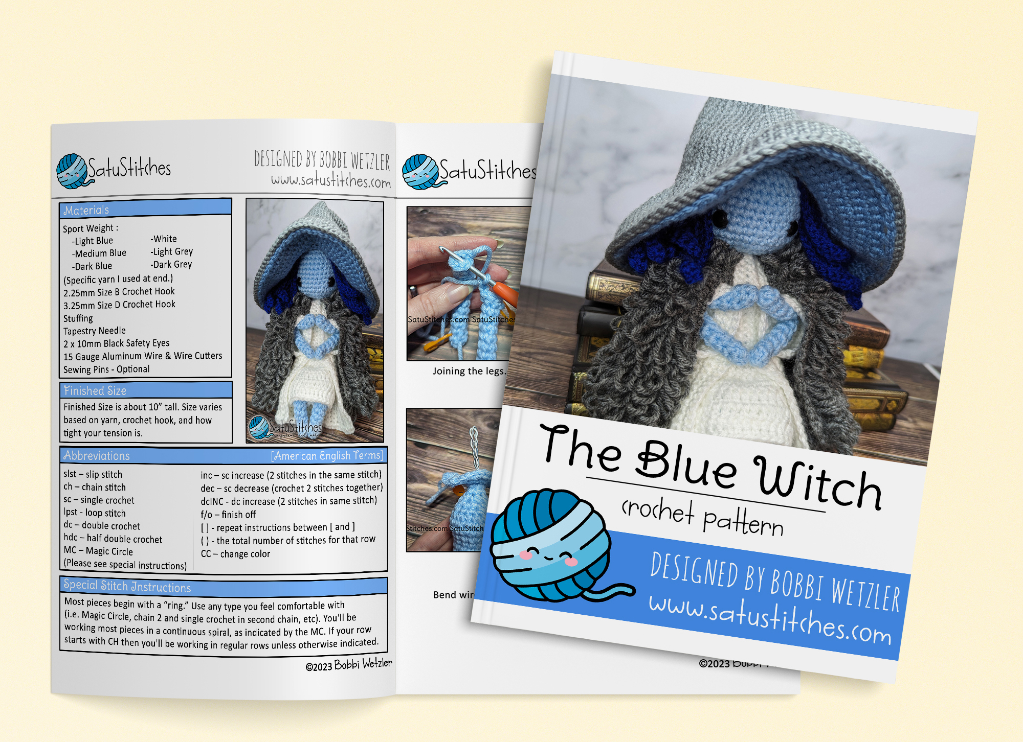 blue witch crochet pattern preview